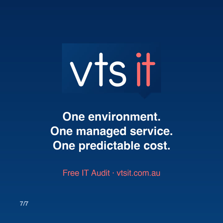 Slide 7: We answer all five in writing. Free IT Audit.